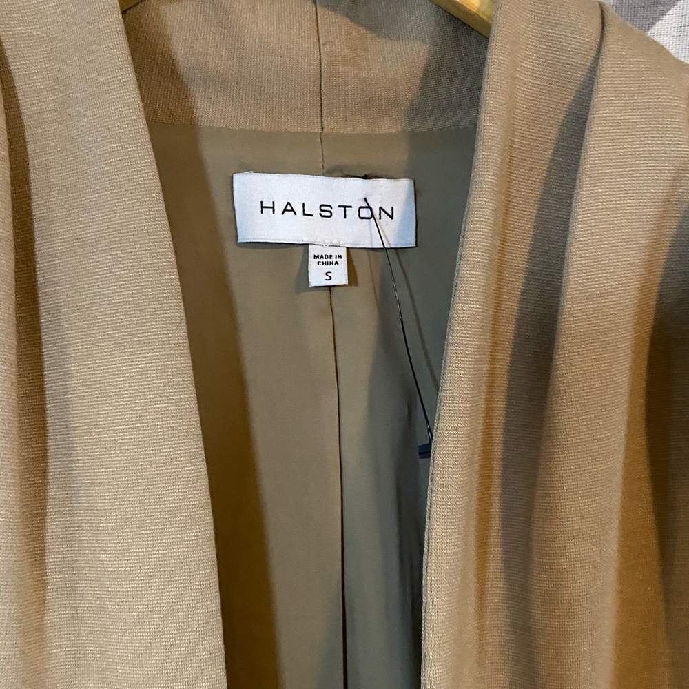 Halston Ana Knit Tie Belted Jacket Size Small - Picture 8 of 8